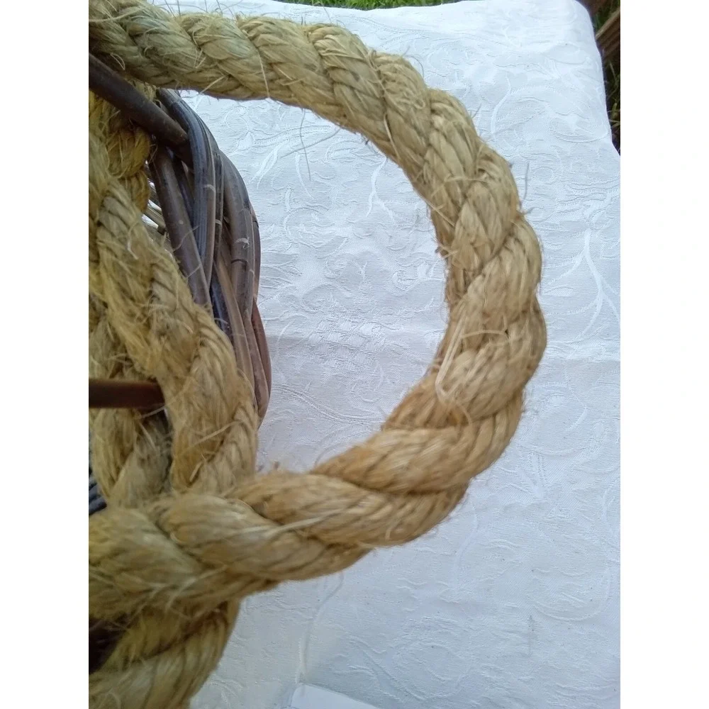 Woven‎ Basket with Rope Handles